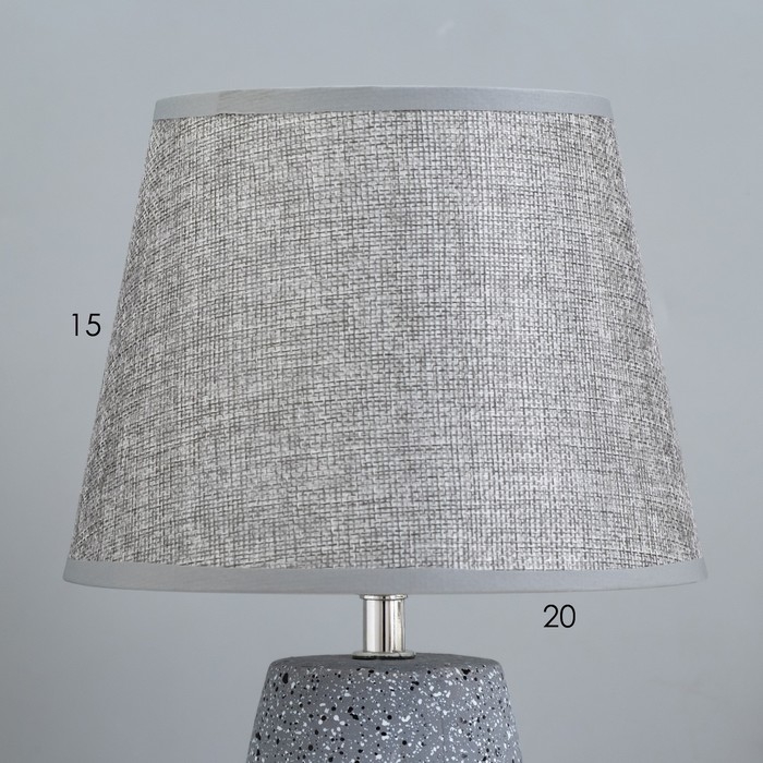 Лампа настольная Лампа настольная "Дандан" 1х40Вт Е14 серый 20х20х34см