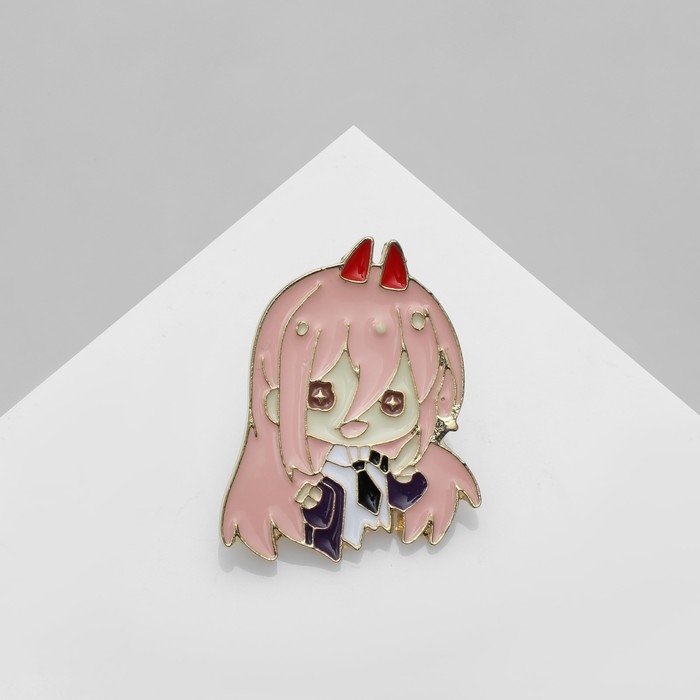 Значок «Япония» рожки, цветной в золоте Значок «Япония» рожки, цветной в золоте