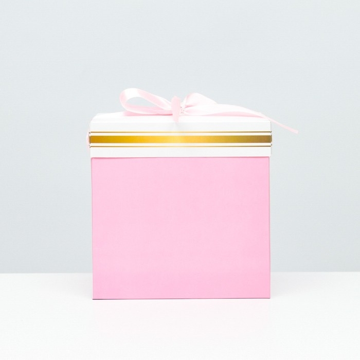 Коробка Самосборная розовая 15х15х15 см Коробка Самосборная розовая 15х15х15 см