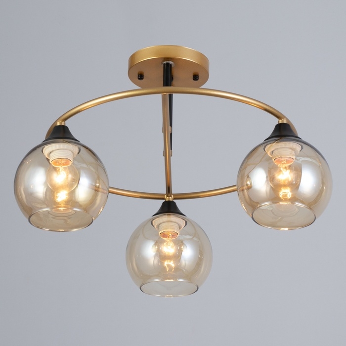 Люстра Люстра "Сицилия" 3х60Вт Е27 Золото 49х49х25,5см