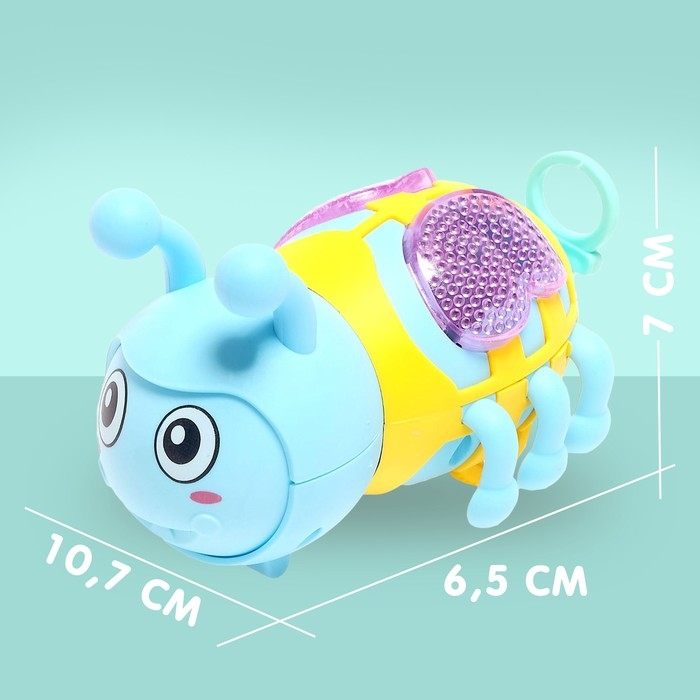 Игрушка заводная «Пчела», световые эффекты, цвета МИКС Игрушка заводная «Пчела», световые эффекты, цвета МИКС