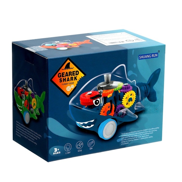 Акула инерционная «Шестерёнки», МИКС Акула инерционная «Шестерёнки», МИКС