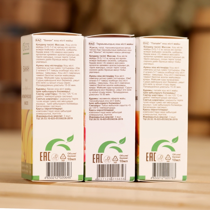 Ароматическое масло Ароматическое масло "Пион, Папайя, Банан", набор 3 шт по 10 мл Oleos