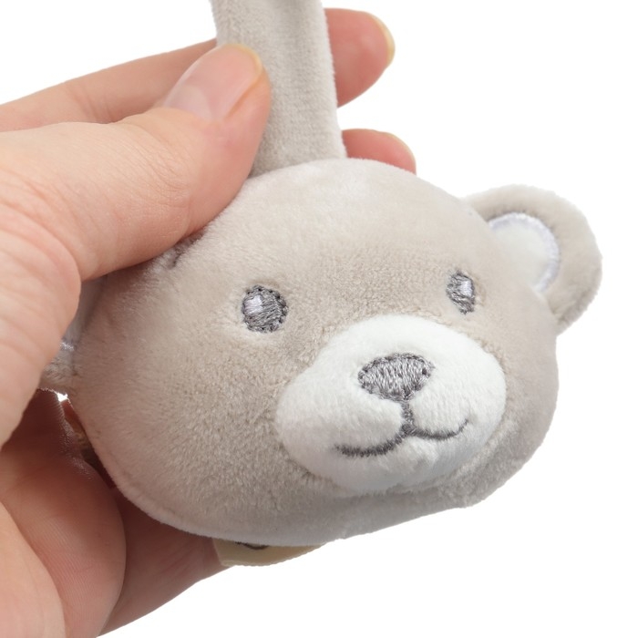 Подвеска - погремушка «Серый мишка», на кроватку, коляску, Крошка Я Подвеска - погремушка «Серый мишка», на кроватку, коляску, Крошка Я