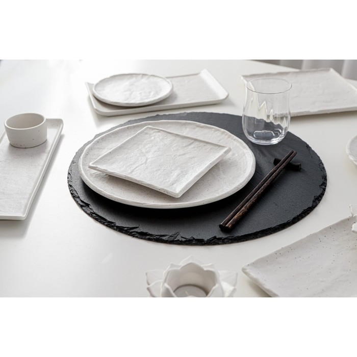 Доска для подачи из сланца Magistro Valley, d=40 см Доска для подачи из сланца Magistro Valley, d=40 см