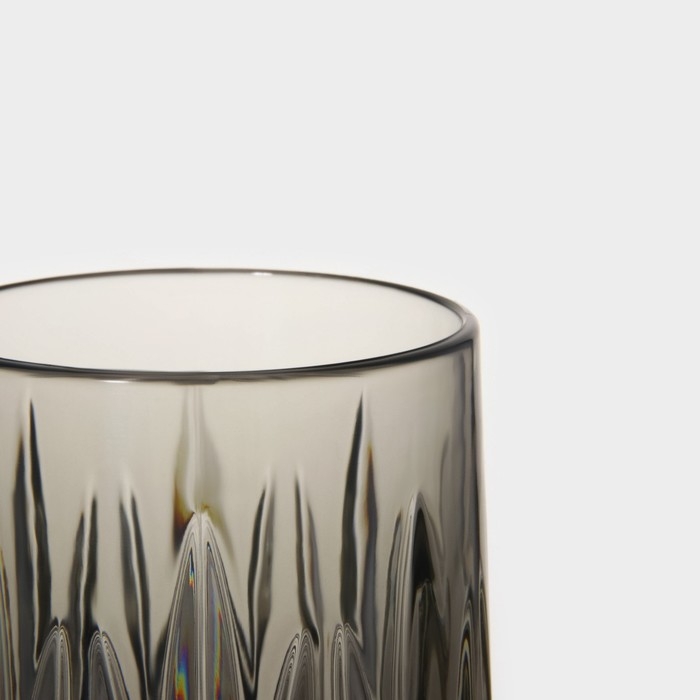 Бокал «Грани», 200 мл, 7,6×21,5 см, цвет серый Бокал «Грани», 200 мл, 7,6×21,5 см, цвет серый