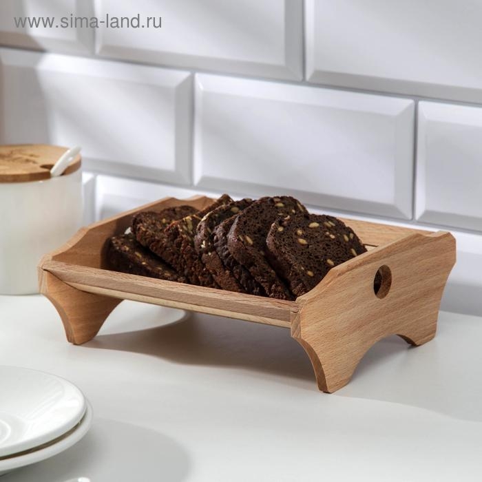 Хлебница деревяннaя Премиум «Хозяюшкa», 18×17×7 см, бук Хлебница деревяннaя Премиум «Хозяюшкa», 18×17×7 см, бук