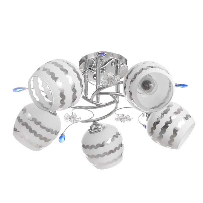 Люстра Люстра "Вивиан" 5х40Вт Е27 Хром МОДЕЛЬ: 2612358