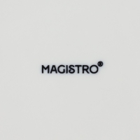 Блюдо фарфоровое Magistro «Либретто», 14×9,5 см, цвет белый