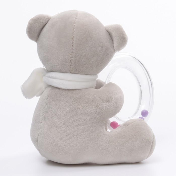 Погремушка мягкая «Серый мишка», Крошка Я Погремушка мягкая «Серый мишка», Крошка Я