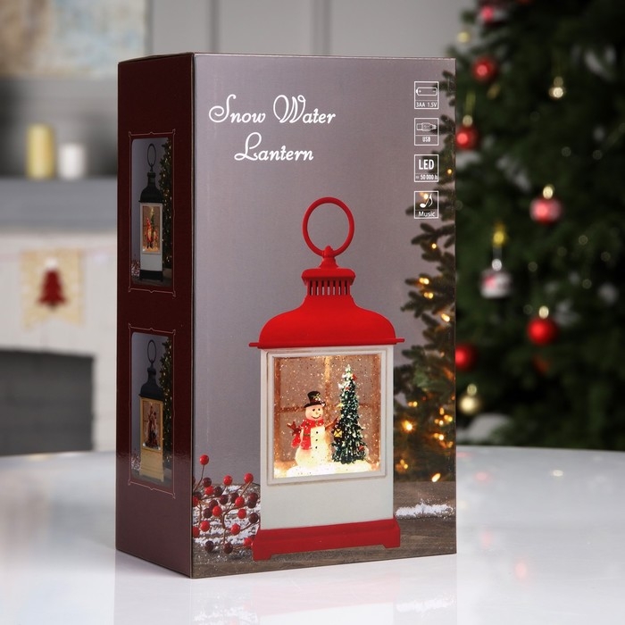 Светодиодная фигура «Фонарь с гномом» 10.2 × 23 × 5.8 см, пластик, батарейки ААх3 (не в комплекте), USB, свечение тёплое белое Светодиодная фигура «Фонарь с гномом» 10.2 × 23 × 5.8 см, пластик, батарейки ААх3 (не в комплекте), USB, свечение тёплое белое