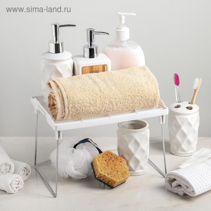 Полка универсальная складная 27×19,3×17 см, цвет белый Полка универсальная складная 27×19,3×17 см, цвет белый