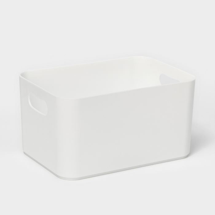Корзина для хранения Joy, 2,3 л, 23×16×12 см, цвет белый Корзина для хранения Joy, 2,3 л, 23×16×12 см, цвет белый