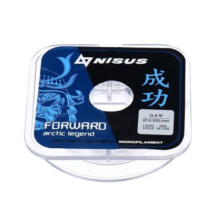 Леска Nisus FORWARD ARCTIC LEGEND, диаметр 0.105 мм, тест 1.2 кг, 50 м, Nylon Transparent Леска Nisus FORWARD ARCTIC LEGEND, диаметр 0.105 мм, тест 1.2 кг, 50 м, Nylon Transparent