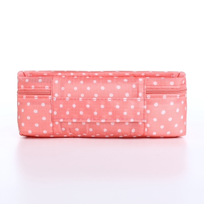 Косметичка дорожная, 2 отдела на молнии, цвет розовый Косметичка дорожная, 2 отдела на молнии, цвет розовый