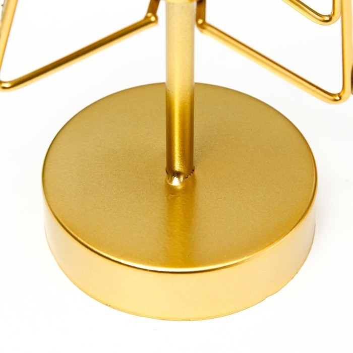 Ночник  Ночник "Звезда" LED от батареек 3хАА золото 22х11х28 см RISALUX