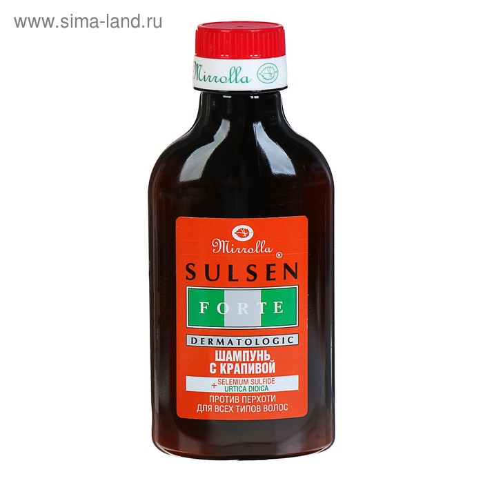 Шампунь Mirrolla «Сульсен Форте» 2% с крапивой, 150 мл Шампунь Mirrolla «Сульсен Форте» 2% с крапивой, 150 мл