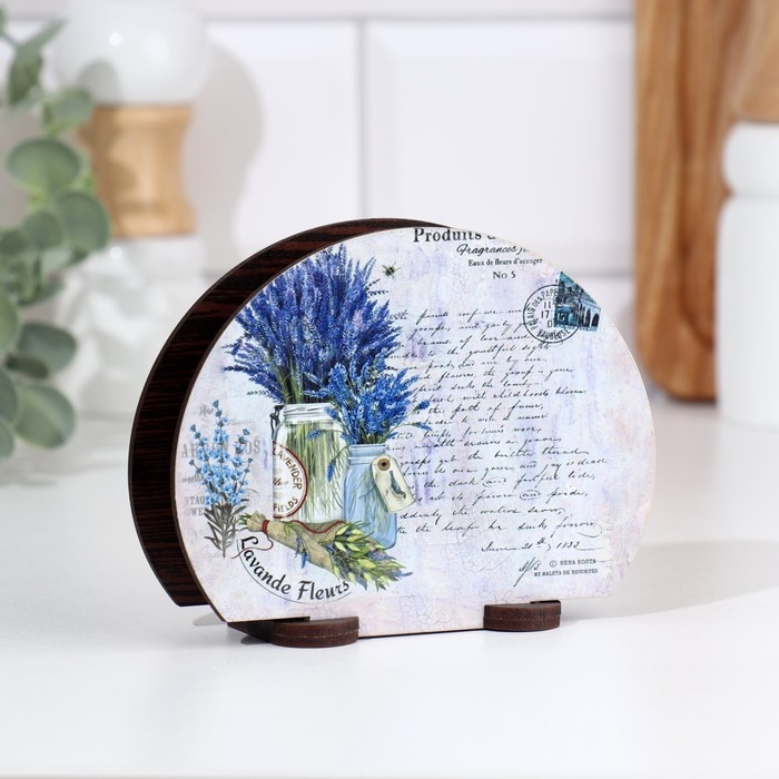 Салфетница Салфетница "Лаванда в кувшине",13х10х5 см