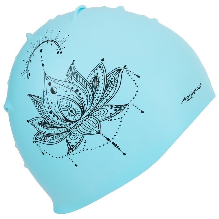 Шапочка для плавания взрослая ONLYTOP «Мандала», силиконовая, обхват 54-60 см Шапочка для плавания взрослая ONLYTOP «Мандала», силиконовая, обхват 54-60 см