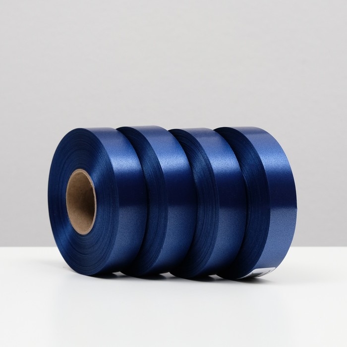 Лента для декора и подарков, синий, 2 см х 45 м Лента для декора и подарков, синий, 2 см х 45 м