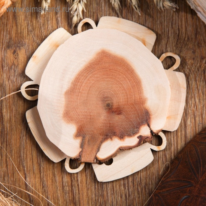 Подставка под горячее «Кофе», D=11 см, можжевельник Подставка под горячее «Кофе», D=11 см, можжевельник