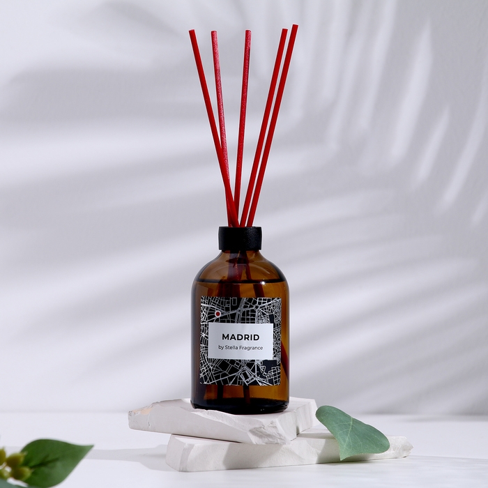Диффузор ароматический, Диффузор ароматический, "MADRID", кедр, мускус, 100мл