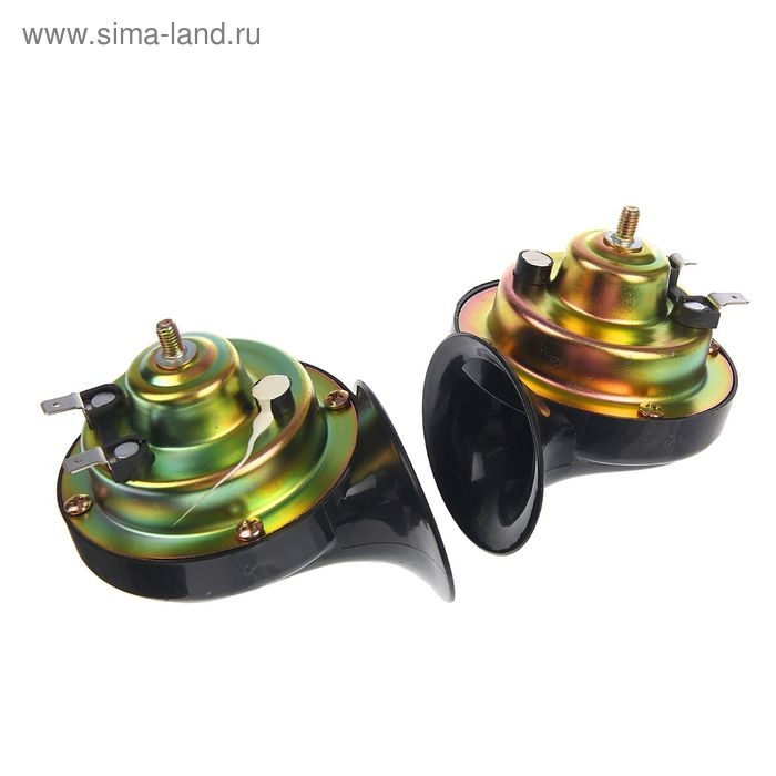 Сигнал автомобильный AVS Electric 2002, 12 В, 410/510 Гц, 115 Дб, d=90 мм, набор 2 шт. Сигнал автомобильный AVS Electric 2002, 12 В, 410/510 Гц, 115 Дб, d=90 мм, набор 2 шт.