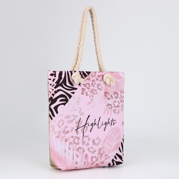 Сумка женская пляжная Сумка женская пляжная "Highlights", 35х40 см