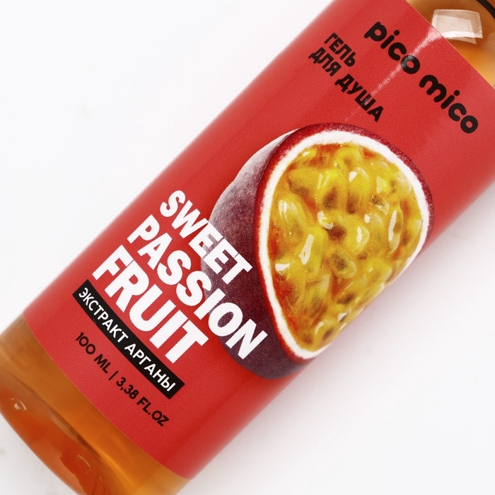 Гель для душа с экстрактом арганы Sweet passionfruit, 100 мл, аромат маракуйи, PICO MICO Гель для душа с экстрактом арганы Sweet passionfruit, 100 мл, аромат маракуйи, PICO MICO