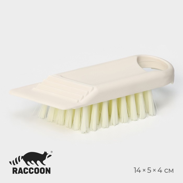 Щётка универсальная Raccoon Breeze, в одном корпусе со скребком, 14 см, цвет МИКС Щётка универсальная Raccoon Breeze, в одном корпусе со скребком, 14 см, цвет МИКС