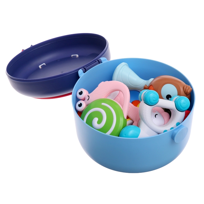 Набор погремушек с прорезывателями «Зоопарк», в кейсе Набор погремушек с прорезывателями «Зоопарк», в кейсе