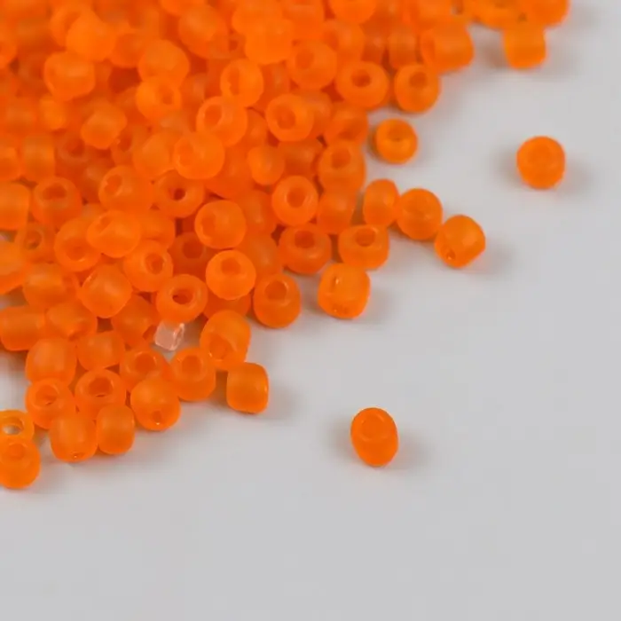 Бисер стекло 6/0  Бисер стекло 6/0 "Матовый полупрозрачный. Гранат" 30 гр