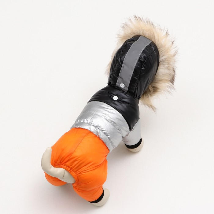 Комбинезон Комбинезон "Пушок", размер 12 (ДС 28 см, ОГ 38 см, ОШ 27 см), коралловый