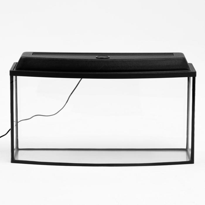 Аквариум Аквариум "Телевизор" с крышкой, 75 литров, 72,5 х 26,5 х 37/42 см, чёрный