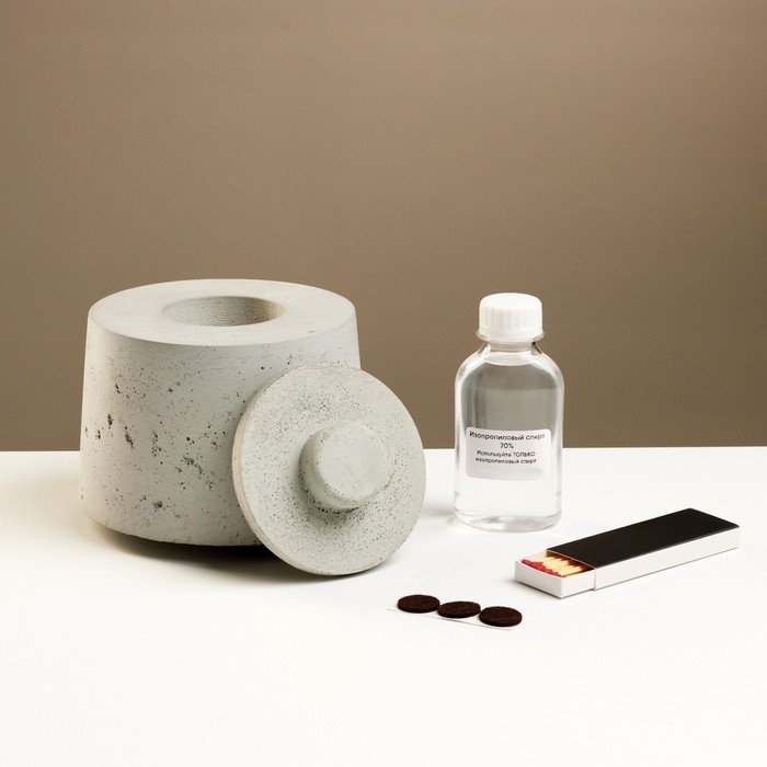 Биокамин настольный Биокамин настольный "Цилиндр" 14 х 11 см, топливо и спички в комплекте