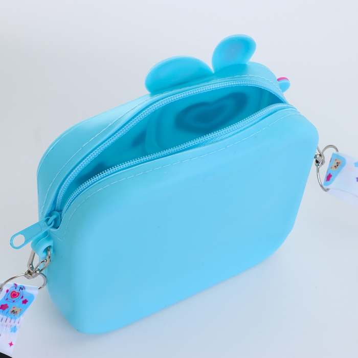 Сумка детская на молнии «Выбражулька», цвет голубой