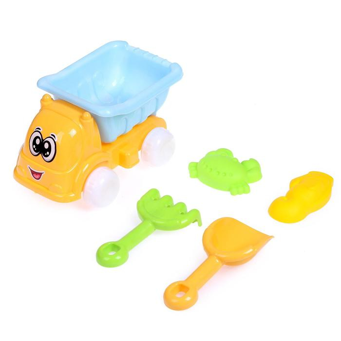 Песочный набор «Бибика», 5 предметов, МИКС Песочный набор «Бибика», 5 предметов, МИКС
