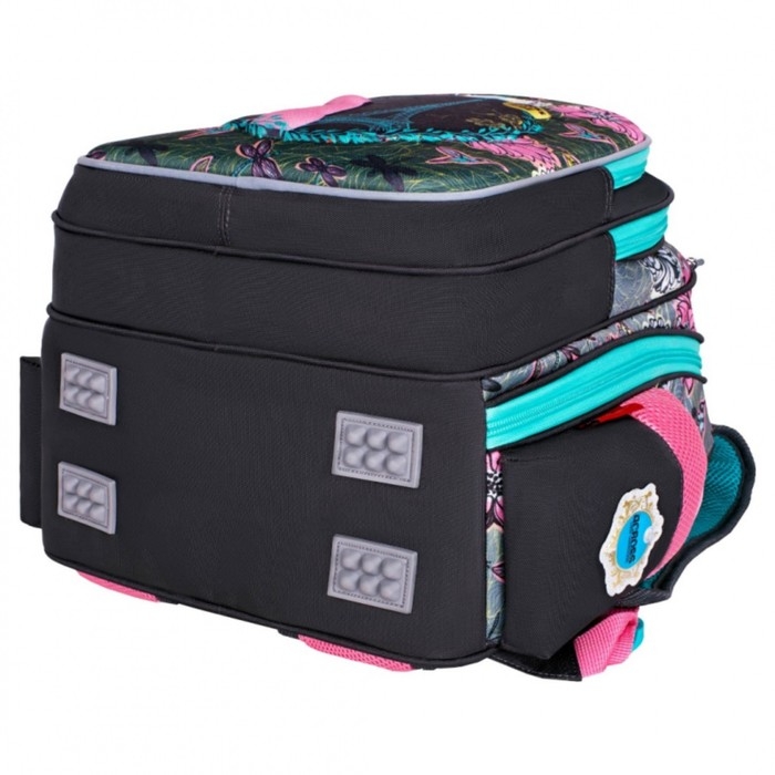 Рюкзак каркасный 39 х 29 х 17 см, Across 410, наполнение: мешок, пенал, серый/розовый ACR22-410-13 Рюкзак каркасный 39 х 29 х 17 см, Across 410, наполнение: мешок, пенал, серый/розовый ACR22-410-13