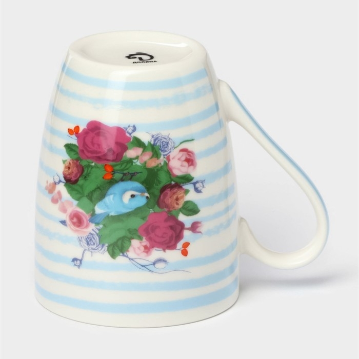 Кружка фарфоровая Доляна «Птица в цветах», 350 мл Кружка фарфоровая Доляна «Птица в цветах», 350 мл