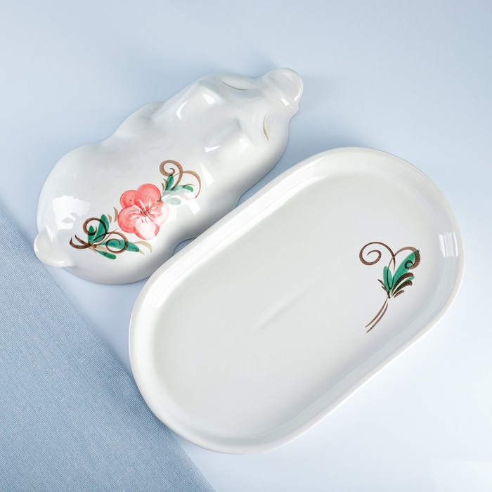 Набор для заливного №2, 2 предмета: блюдо+форма белый Набор для заливного №2, 2 предмета: блюдо+форма белый