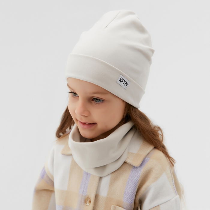 Шапка детская KAFTAN со снудом, р-р 46-50, серый Шапка детская KAFTAN со снудом, р-р 46-50, серый