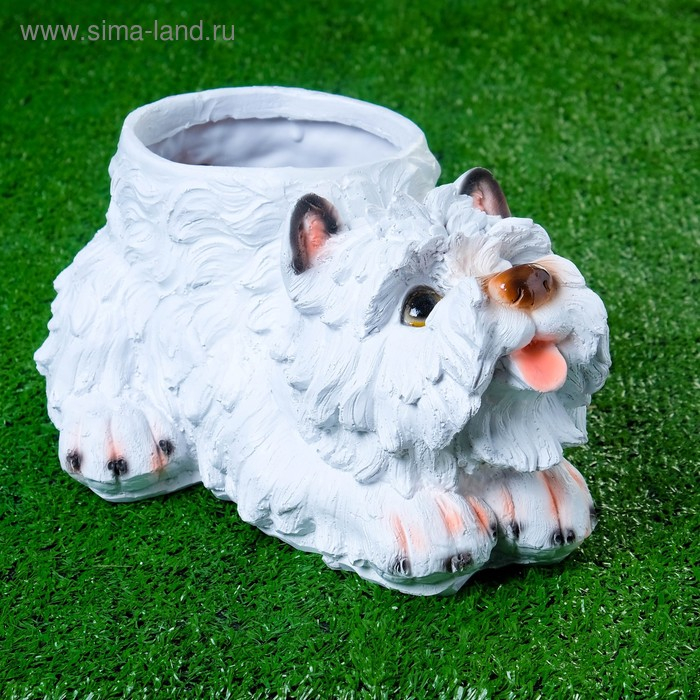 Фигурное кашпо Фигурное кашпо "Терьер", L-30см. D-15см.