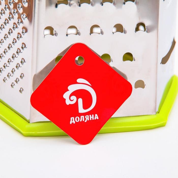 Тёрка шестигранная Доляна, 25×14,5×11 см, цвет МИКС Тёрка шестигранная Доляна, 25×14,5×11 см, цвет МИКС