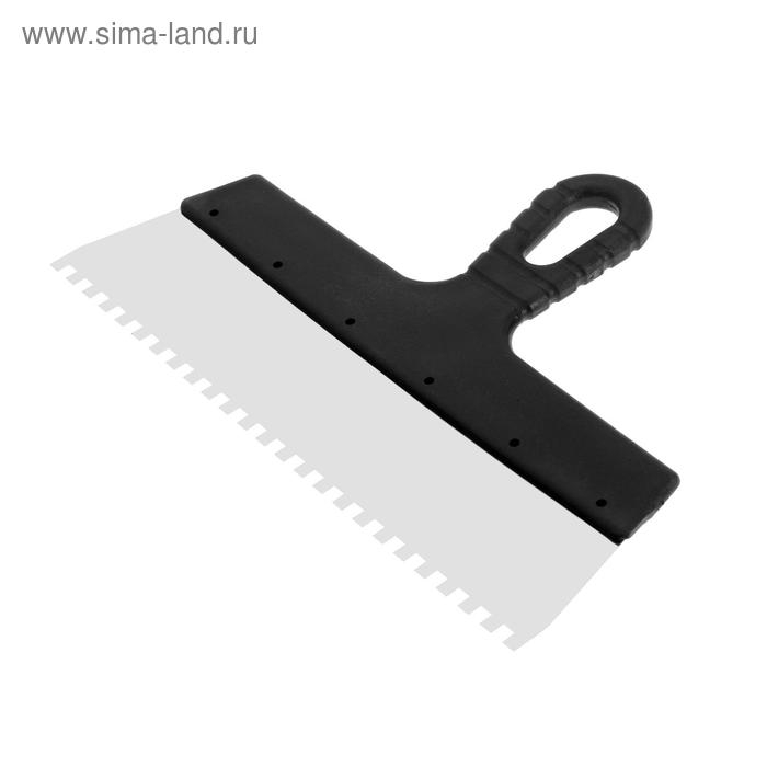 Шпатель зубчатый ЛОМ, 300 мм, зуб 6 мм, нержавеющая сталь Шпатель зубчатый ЛОМ, 300 мм, зуб 6 мм, нержавеющая сталь