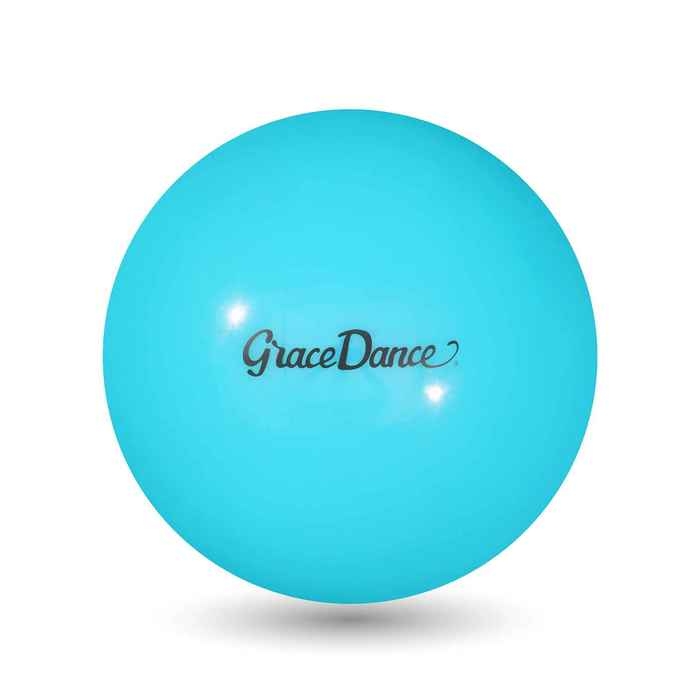Мяч для художественной гимнастики Grace Dance, d=18,5 см, цвет голубой Мяч для художественной гимнастики Grace Dance, d=18,5 см, цвет голубой