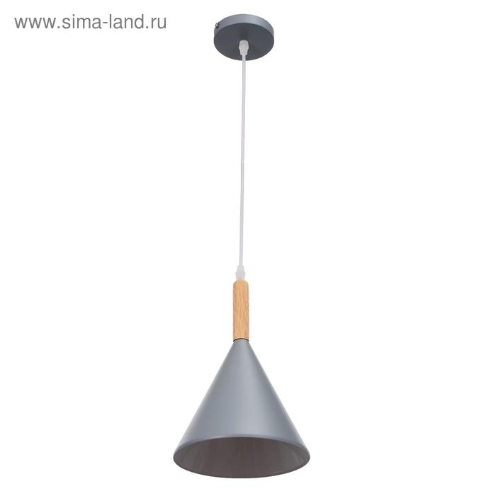 Светильник BayerLux 2034844/1 E27 40Вт серый 19,5х19,5х28 см Светильник BayerLux 2034844/1 E27 40Вт серый 19,5х19,5х28 см