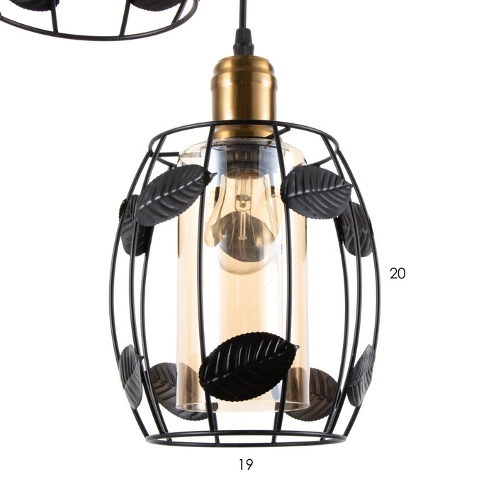 Светильник BayerLux Светильник BayerLux "Лаура" 3хE27 40Вт черный 32х32х100 см