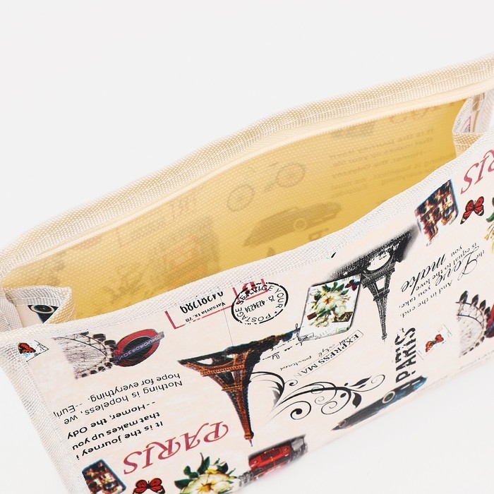 Косметичка на молнии, цвет бежевый Косметичка на молнии, цвет бежевый