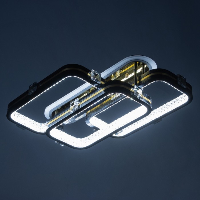 Люстра с ПДУ Люстра с ПДУ "Тильда" 3хLED 132Вт 3000-6000К RGB черный золотой 70х42х16см