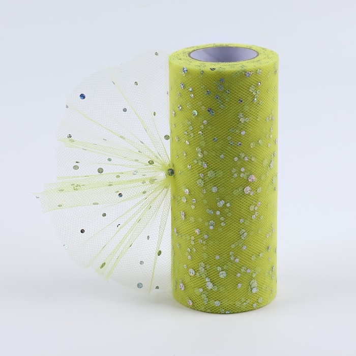 Фатин с блёстками, 15 см, 11 ± 1 г/кв.м, 23 ± 1 м, цвет жёлтый №57 Фатин с блёстками, 15 см, 11 ± 1 г/кв.м, 23 ± 1 м, цвет жёлтый №57